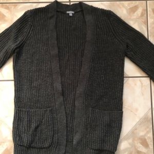 3/$25 Dark grey knitted cardigan